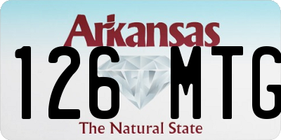 AR license plate 126MTG