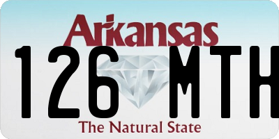 AR license plate 126MTH