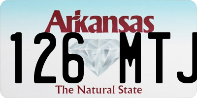 AR license plate 126MTJ