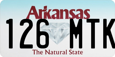 AR license plate 126MTK