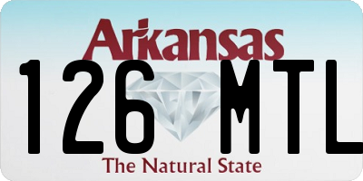 AR license plate 126MTL