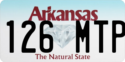 AR license plate 126MTP