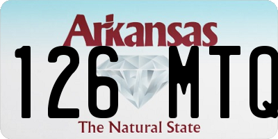 AR license plate 126MTQ