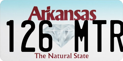 AR license plate 126MTR