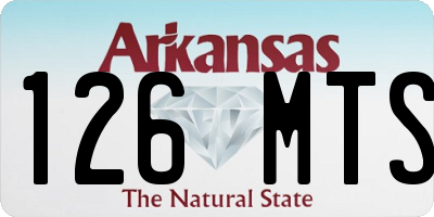 AR license plate 126MTS
