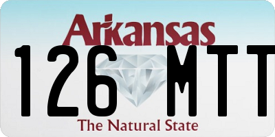 AR license plate 126MTT