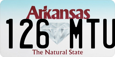 AR license plate 126MTU