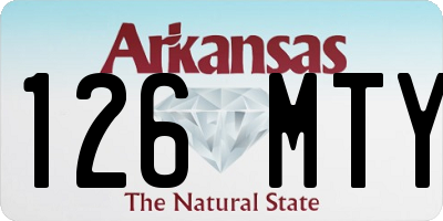 AR license plate 126MTY