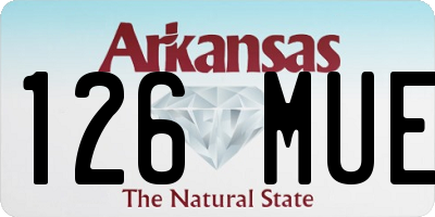 AR license plate 126MUE