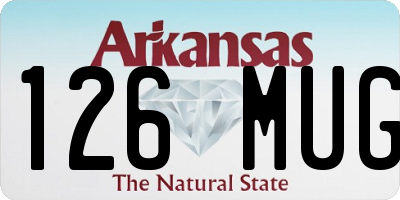 AR license plate 126MUG