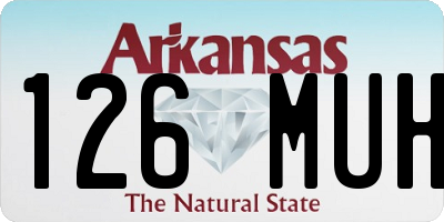 AR license plate 126MUH