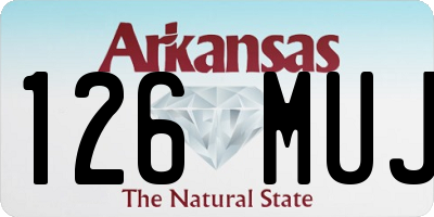 AR license plate 126MUJ