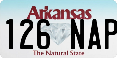 AR license plate 126NAP