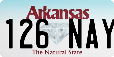 AR license plate 126NAY