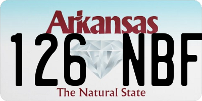 AR license plate 126NBF