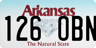 AR license plate 126OBN