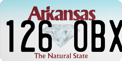 AR license plate 126OBX