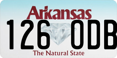 AR license plate 126ODB