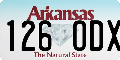 AR license plate 126ODX