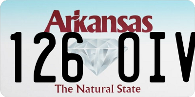 AR license plate 126OIV