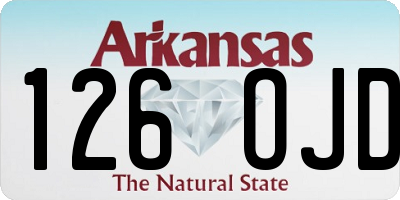 AR license plate 126OJD