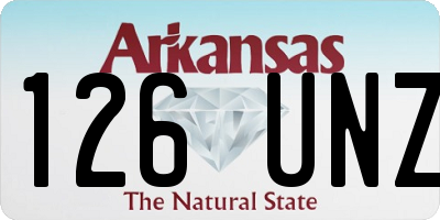 AR license plate 126UNZ