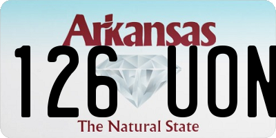 AR license plate 126UON