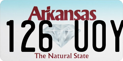 AR license plate 126UOY