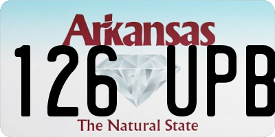AR license plate 126UPB