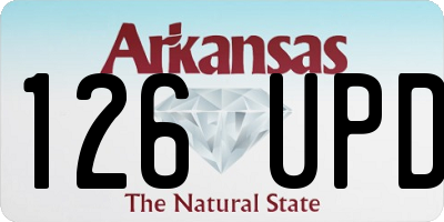 AR license plate 126UPD