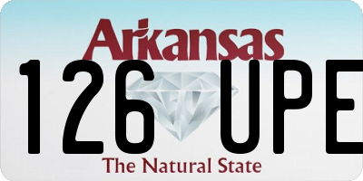AR license plate 126UPE