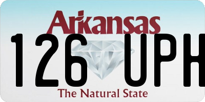 AR license plate 126UPH