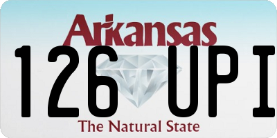 AR license plate 126UPI