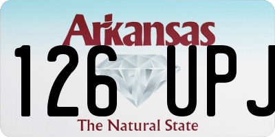 AR license plate 126UPJ