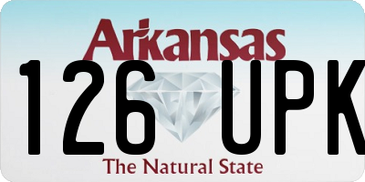 AR license plate 126UPK