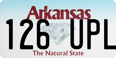 AR license plate 126UPL