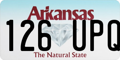AR license plate 126UPQ
