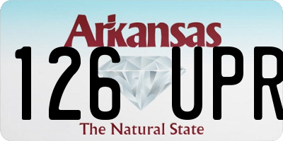 AR license plate 126UPR
