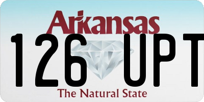 AR license plate 126UPT