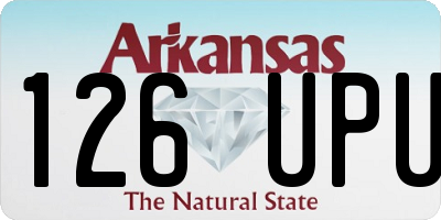 AR license plate 126UPU