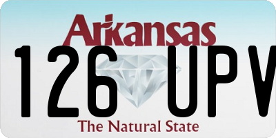 AR license plate 126UPV
