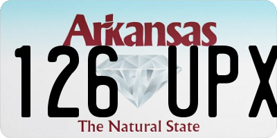 AR license plate 126UPX