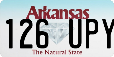 AR license plate 126UPY