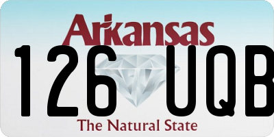 AR license plate 126UQB
