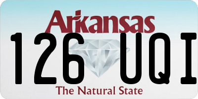 AR license plate 126UQI