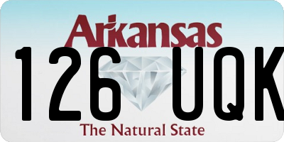 AR license plate 126UQK