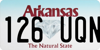 AR license plate 126UQN