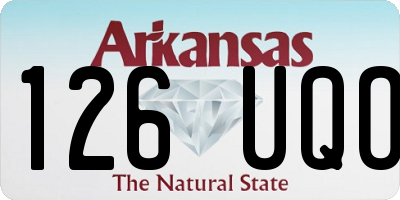 AR license plate 126UQO