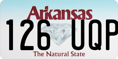 AR license plate 126UQP