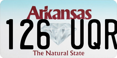 AR license plate 126UQR